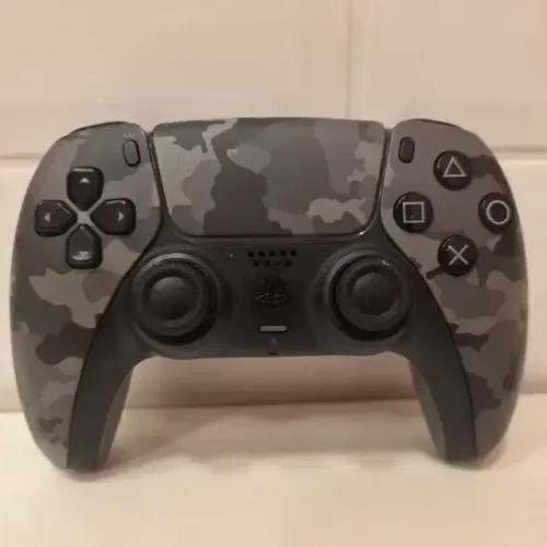 Controle Sony DualSense PS5 - Sem Fio - Cinza Camuflado