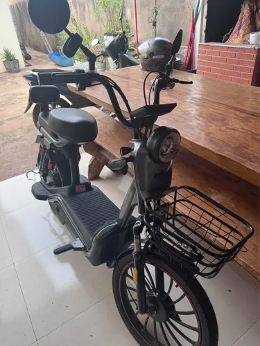 Bicicleta Elétrica Wehawk Basket Wx-03 500W com Bateria 48V Cinza -
