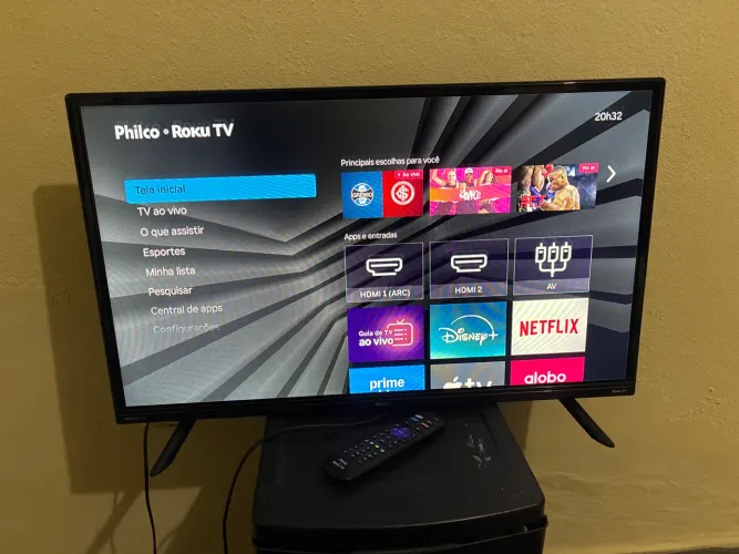 Tv Philco de 32, sistema ROKU TV