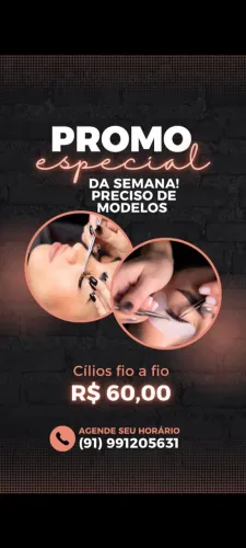 Cílios fio a fio.