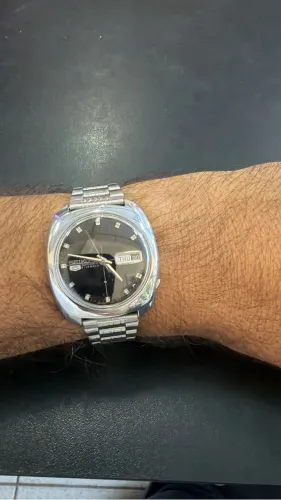 Seiko 5 6119-8023 Vintage Anos 70 21 jewels Caixa TV -Lindo