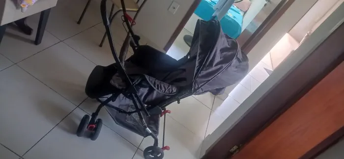 Carrinho de bebê + banheira