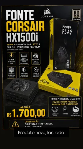 Fonte Corsair 1500W