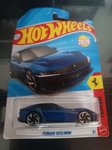 Hot wheels - Ferrari 12cilindri - azul miniatura 1:64