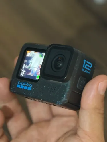 GoPro Hero 12 Black Impecável (Usada 2x) + Carregador Triplo