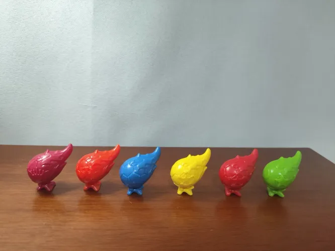 Miniaturas coleção gogos antigos de 6 bolas de futebol panini