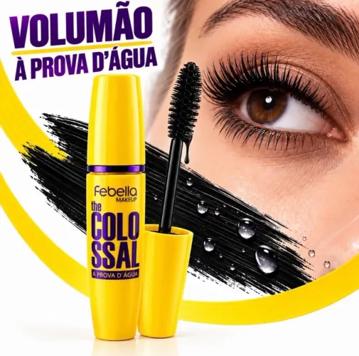 Máscara de Cílios The Colossal à Prova D'Água Volumão - Febella