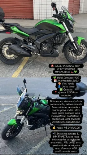 Moto Bajaj 400