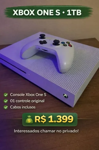 Xbox one s Full Hd 1tera produto seminovo