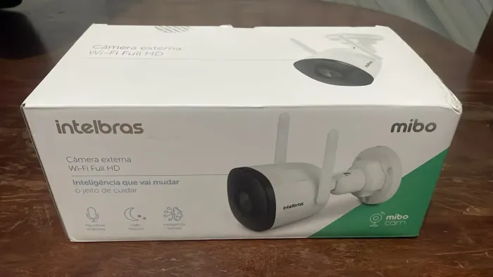 Câmera Externa Wi-Fi Intelbras Mibo Cam Full HD - Nova na Caixa