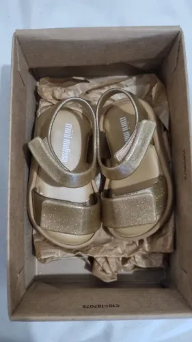 Mini Melissa Jump Baby BEGE/OURO 17/18