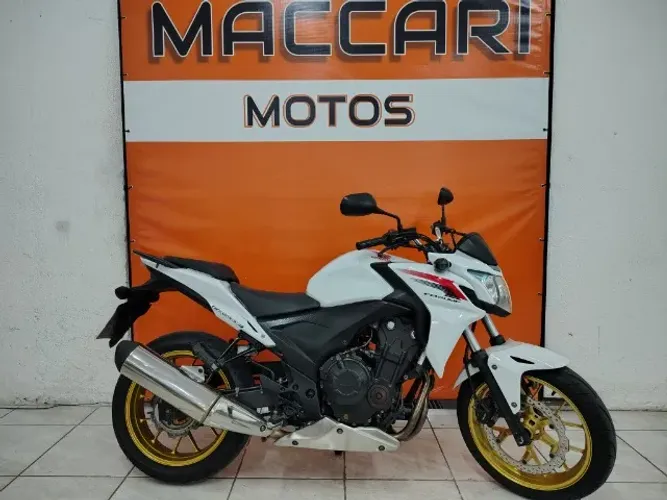 Honda CB 500 F branca 2014