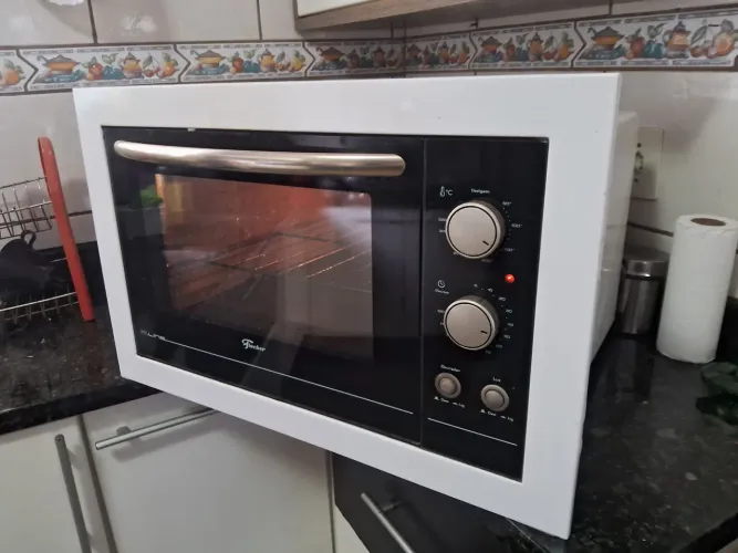 FORNO ELÉTRICO DE EMBUTIR FISCHER FIT LINE 44 L ENTREGA INCLUÍDA 