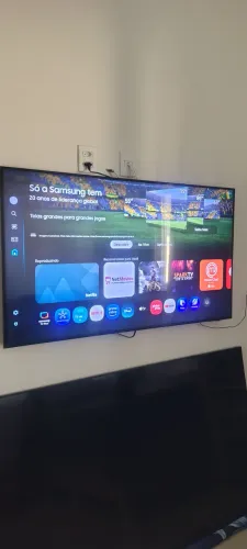 Vendo smartv de 55 Samsung cristal aceito cartão 
