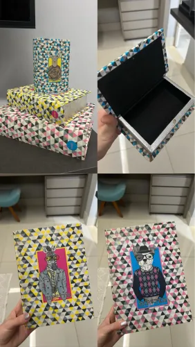 Caixas decorativas tipo livro