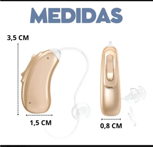Amplificador auditivo 2unid - aplicativo bluetooth