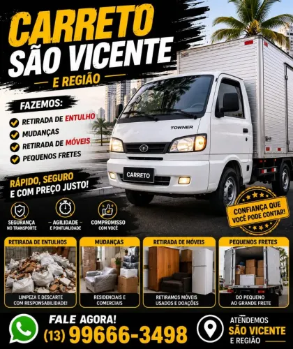 Retirada de móveis velhos para descarte
