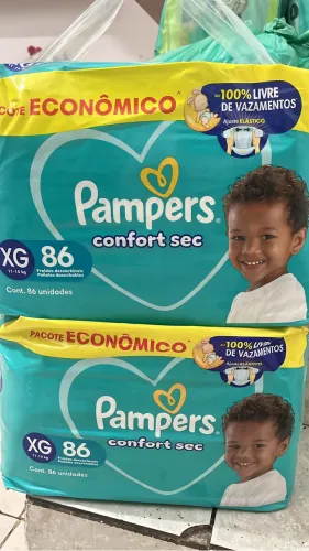 Fralda XG Pampers 86 unidades