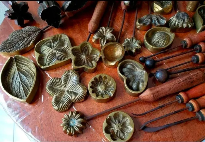 Boleadores e frisadores em BRONZE para criação de arranjos artesanais 
