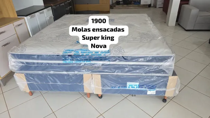CAMA SUPER KING MOLAS ENSACADAS NOVA