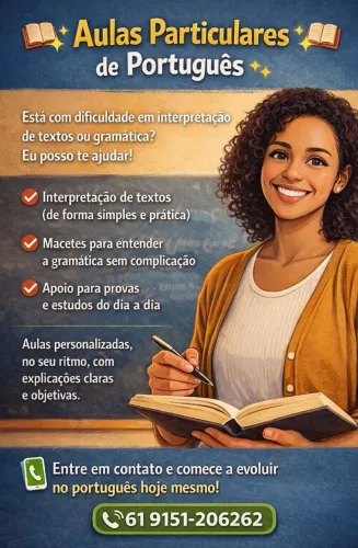 Aula particular de português 