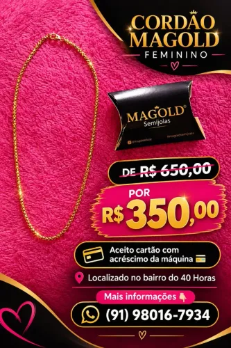 Cordão magold feminino