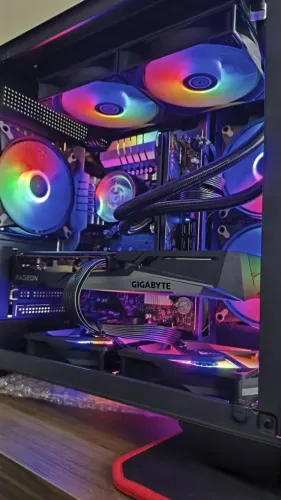 PC i5-13600KF, B760M, 32Gb DDR4, SSD 500Gb, RX 6500 XT, Fonte 650w Computador
