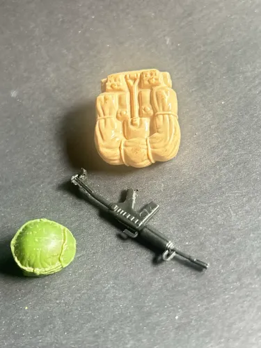 Kit acessórios Gijoe comandos em ação anos 80 Capitão dos Ares
