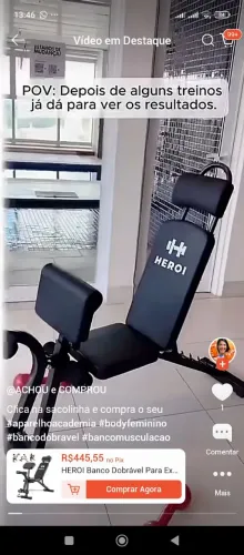 Treino musculação 