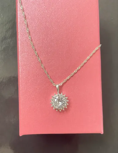 Conjunto novo de prata 925
