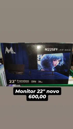 Monitor 22" led novo
