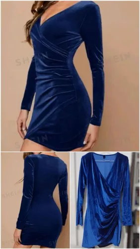 Vestido veludo inverno 