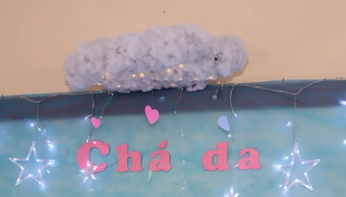11 Nuvens com luz de fada para decoração de festa