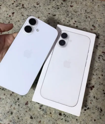 iPhone 16 128GB Branco Impecável c/ Garantia Apple