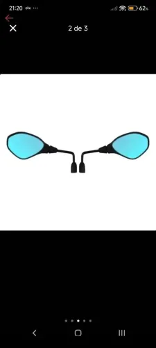 Retrovisor da f800 lente azul para motos Honda