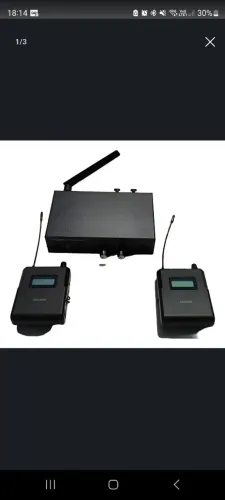 Retorno de palco sem fio - Anleon S2 - com dois receptores (bodypack)
