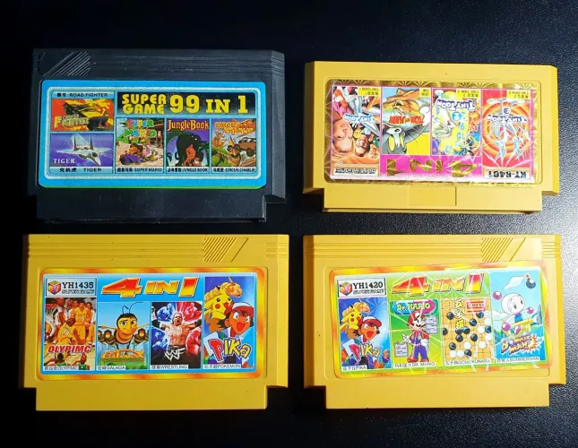 LOTE JOGOS NINTENDINHO FAMICOM NES DE ÉPOCA