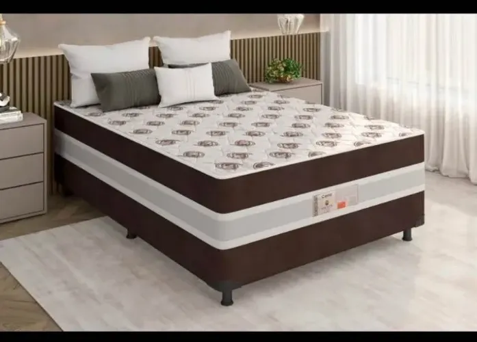 Cama box casal com colchão embutido, cama completa pague na sua casa !!