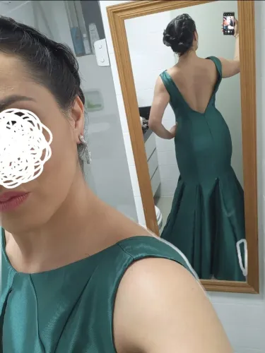 Vestido verde esmeralda