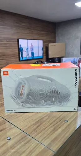 Caixa de Som Bluetooth JBL Boombox 4 Branca [ LACRADA COM NOTA FISCAL ]