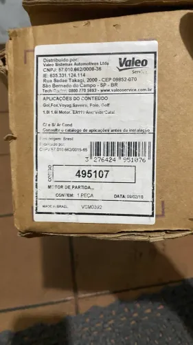 Motor de partida de carro 