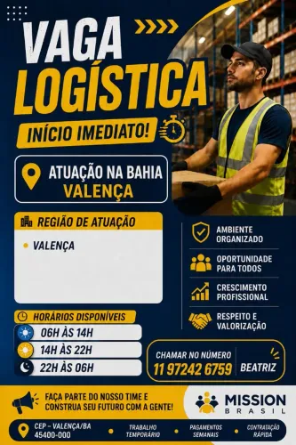 OPERADOR LOGÍSTICO *DIÁRIA*
