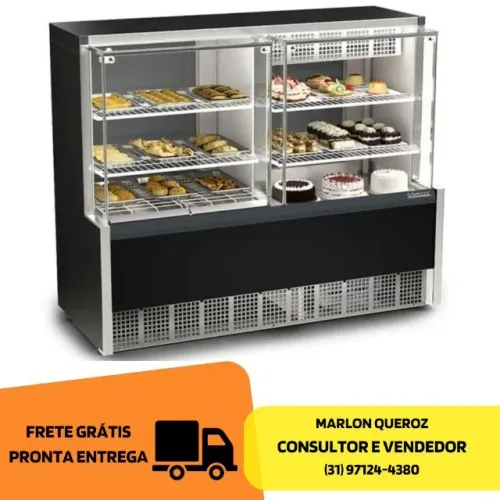 Balcão Refrigerado Barra Estufa 1,40M Gelopar 127V