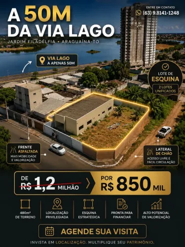 CASA e LOTE PRÓX VIA LAGO