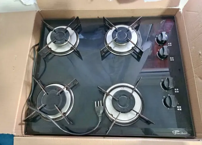 Vendo Cook top marca Fisher 4 bocas funcionando perfeitamente acendimento elétrico também