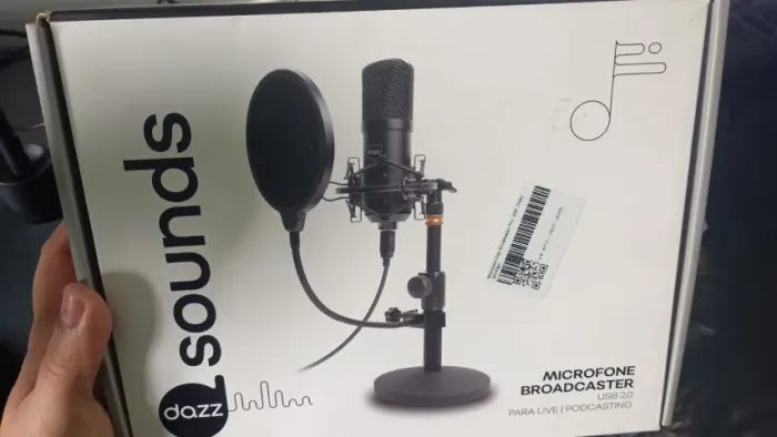 Microfone Dazz Broadcaster PRO USB