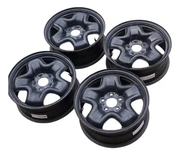 Jogo De Rodas Originais De Ferro Aro 16 Fiat Toro Preto