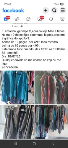 Roupas novas e semi novas