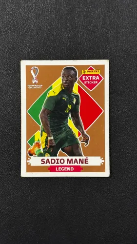 Figurinha Legend Bronze Sadio Mané (Senegal) 2022 - Rara - Perfeito Estado