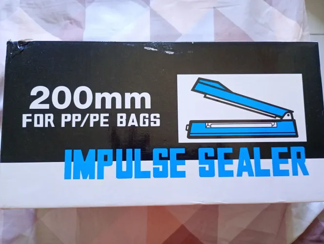 Seladora de Embalagens Impulse Sealer 20cm / 200mm (Nova, Na Caixa)